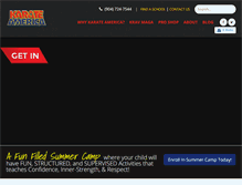Tablet Screenshot of karateamerica.info
